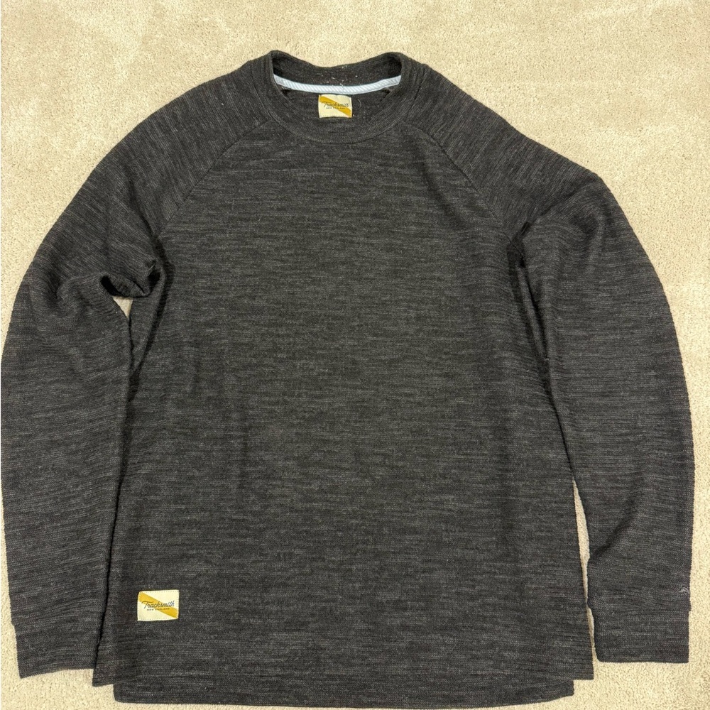 Men's Tracksmith Black Rapid Transit Sweater Medium